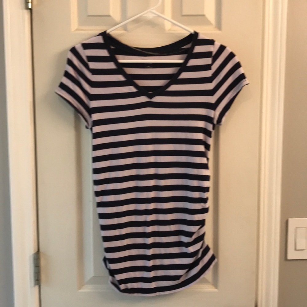 S Liz Lange striped maternity top